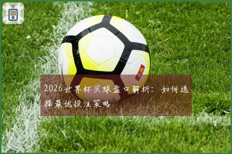 2026世界杯买球盘口解析：如何选择最优投注策略